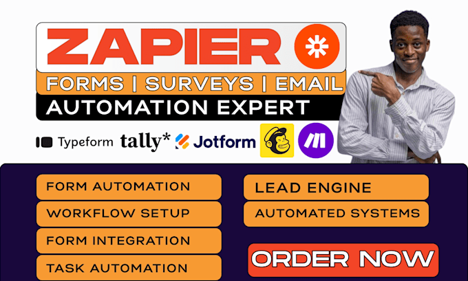 setup typeform surveymonkey mailchimp forms jotform tally zapier n8n automation