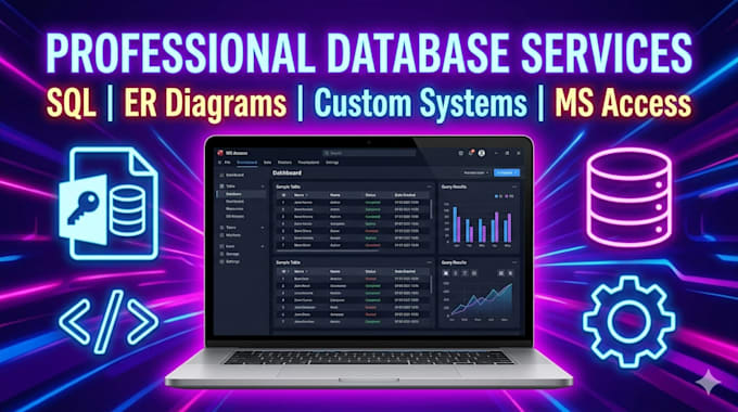 design database systems, er diagrams, and sql queries