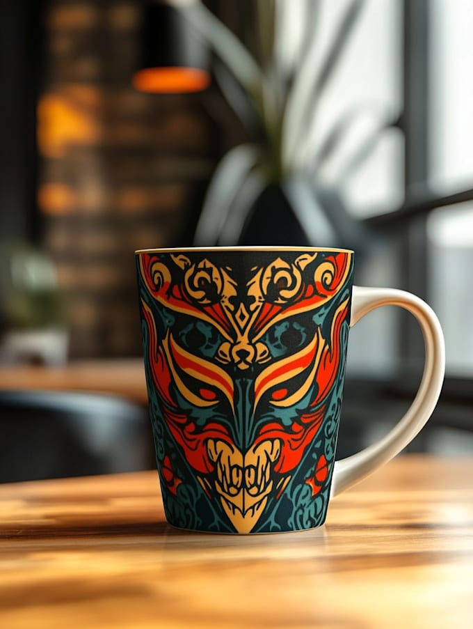 create a custom coffee mug design