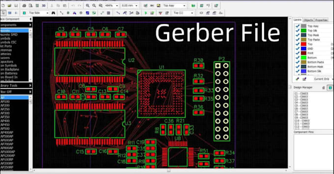 generate gerber files and prepare your pcb for manufacturing and assembly