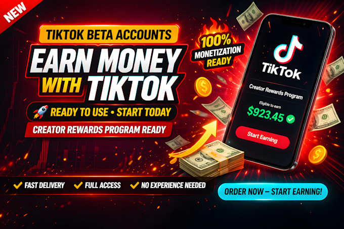 create a tiktok beta account for creator rewards monetization