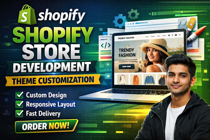 design and develop a custom shopify store for your business