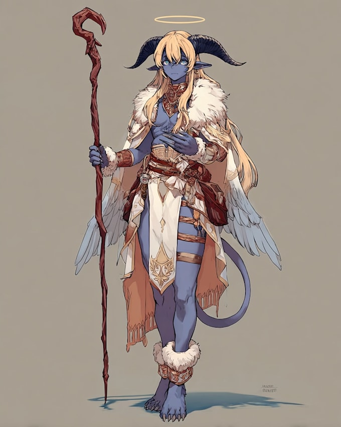 draw custom fantasy characters in full color