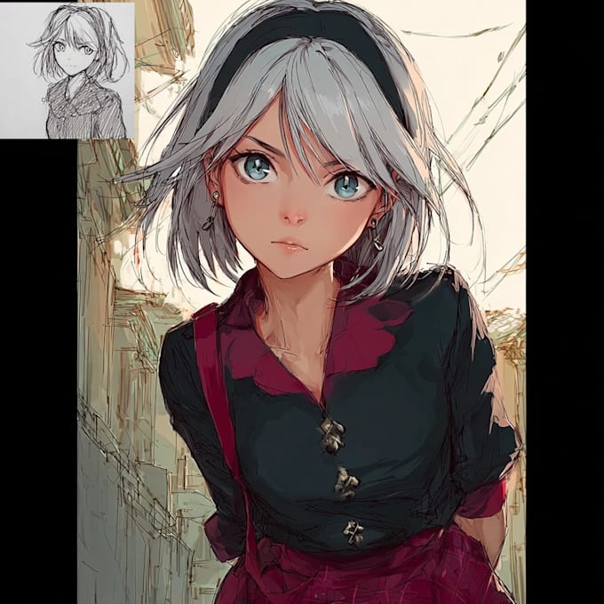 make anime character illustration