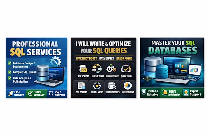 write sql queries, joins and fix database errors fast