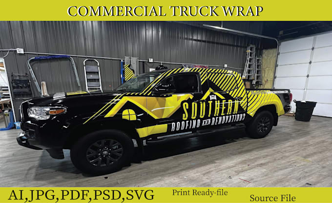 create commercial truck wrap