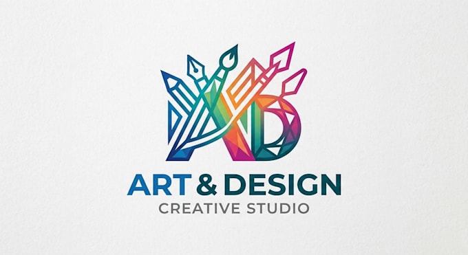 design a creative and modern art and design logo