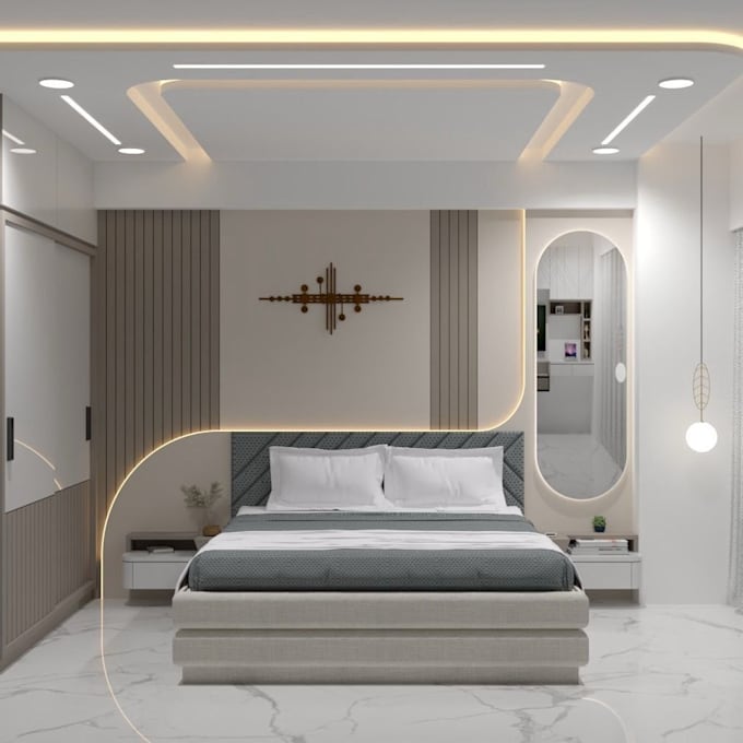 create a realistic 3d room interior design in 3ds max