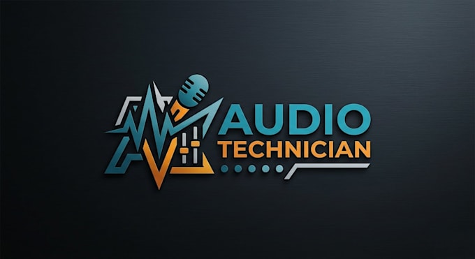 design a modern and professional audio technician logo