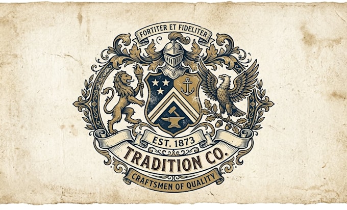 design a professional and unique crest logo