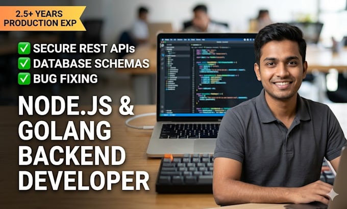 build a secure rest API or fix your node js, golang backend