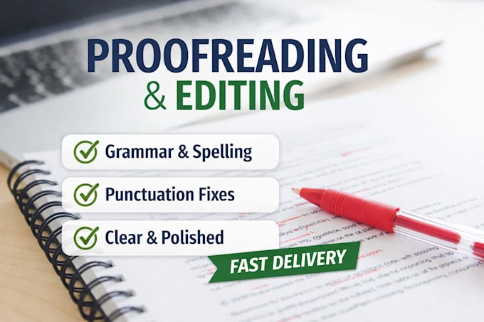 Proff Read Proofread, edit and polish your english writing by Ba_sha_123 | Fiverr