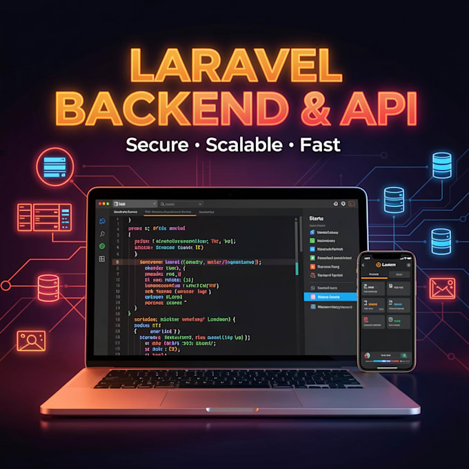 develop secure laravel backend and rest API