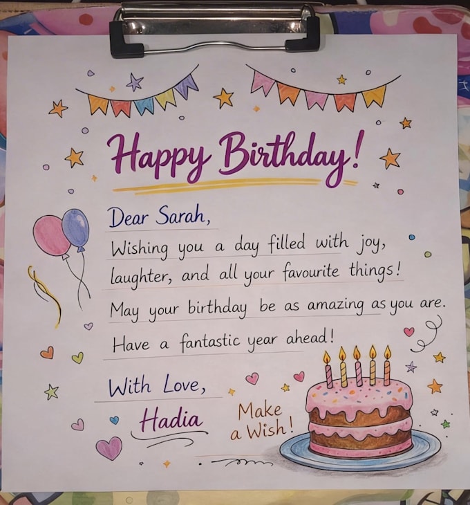 do custom handwritten mindmaps, letters, and notes