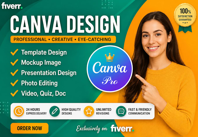 design stunning canva templates, social media post and flyer