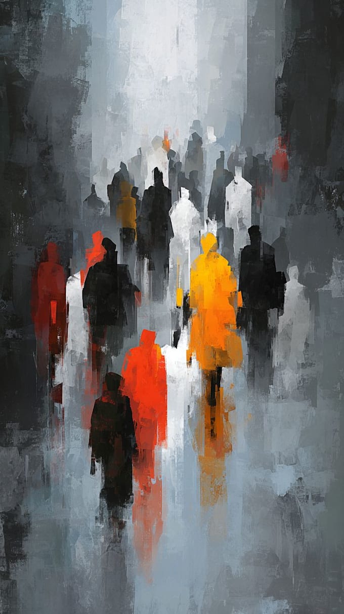 create beautiful custom painting on canvas or paper