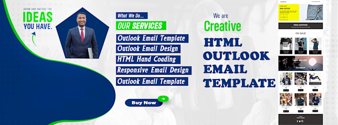 develop professional outlook HTML email template