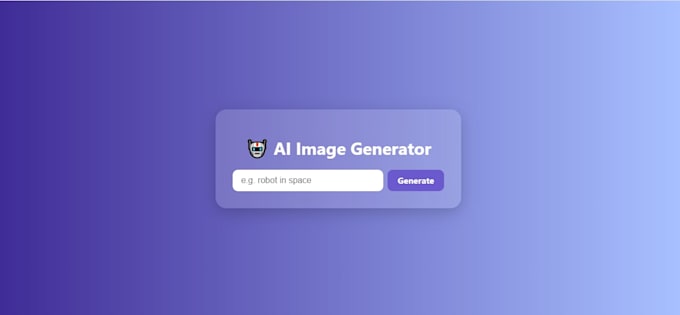 ai image generator website using react and openai