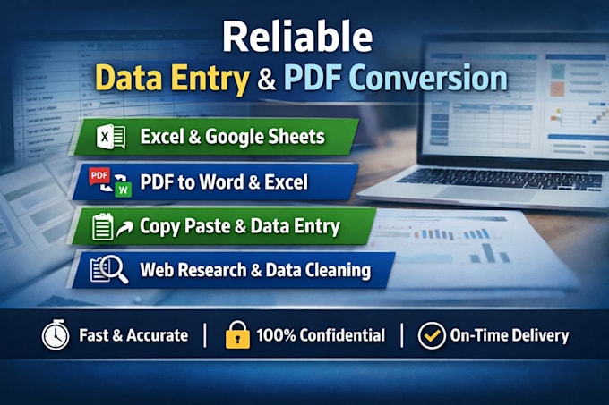 Do data entry, pdf conversion and accurate record keeping by Aditi_m22 ...