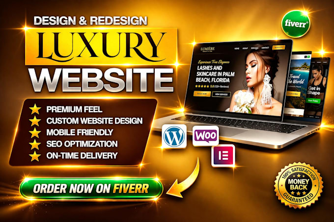 build luxury website design and website development