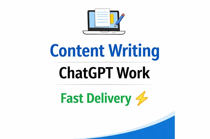 write articles, rewrite content and do chatgpt based work