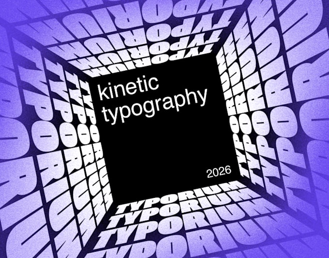 create kinetic typography video for you
