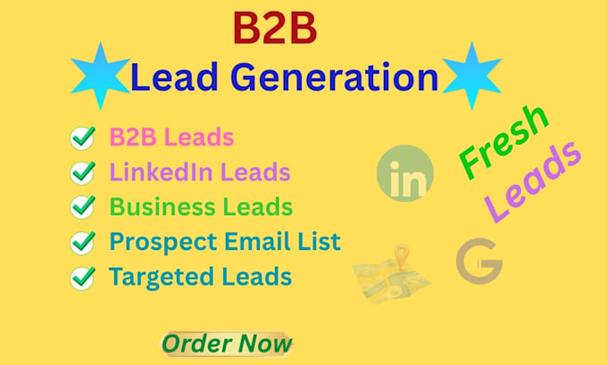do b2b lead generation, linkedin lead generation and build a prospect email list