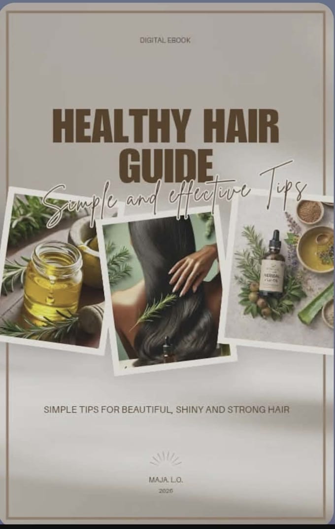 Provide a complete hair care routine guide for healthy hair by Maya ...