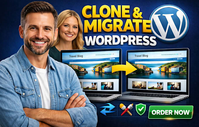 clone webseite wordpress, redesign wordpress, migrate and duplicate website