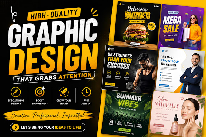 create professional flyers, posts, and ads for your business