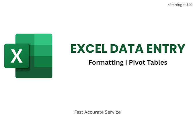 do excel data entry formatting and pivot tables