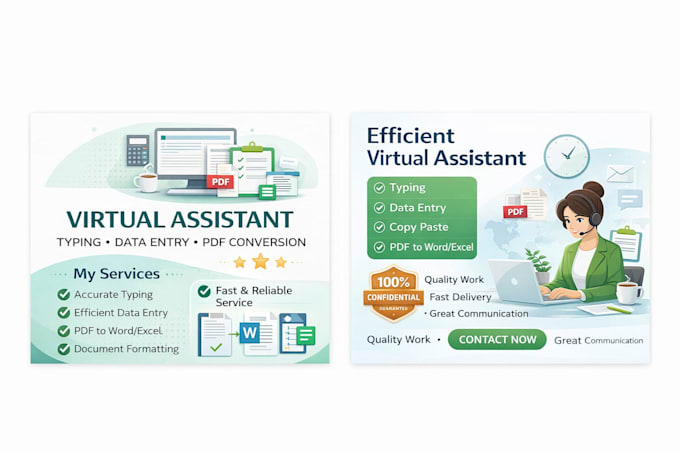 Be your reliable virtual assistant for typing and admin tasks by Michal ...