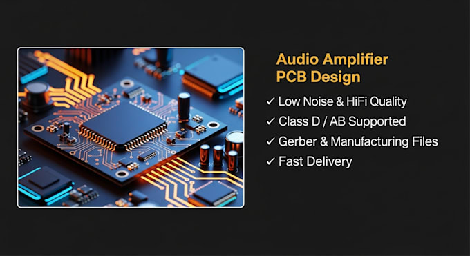 design high quality audio amplifier pcb with low noise,hifi,class d, ab circuits