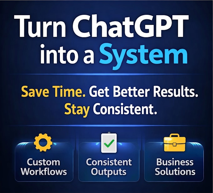 create a chatgpt workflow system for your business