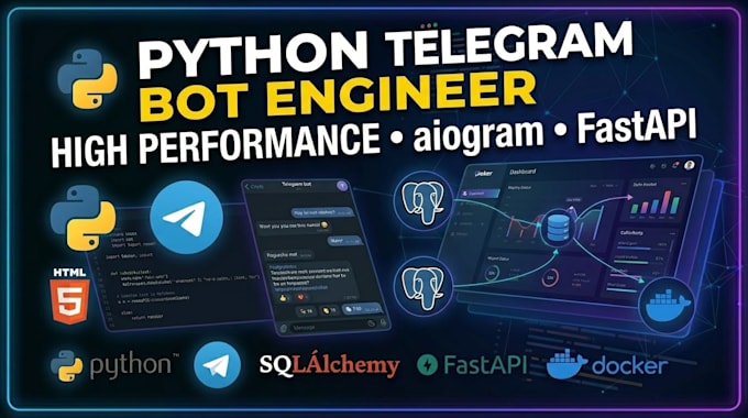 build a professional telegram bot using aiogram and fastapi