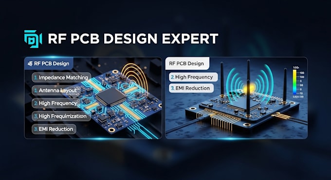 rf pcb layout for antenna, impedance matching, rf signal, microstrip, wireless
