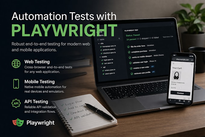 create automation tests with playwright