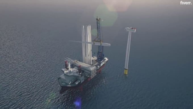 do 3d industrial animation, mechanical animation product and engineering video