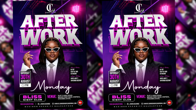 design animated motion flyers and static flyers, posters