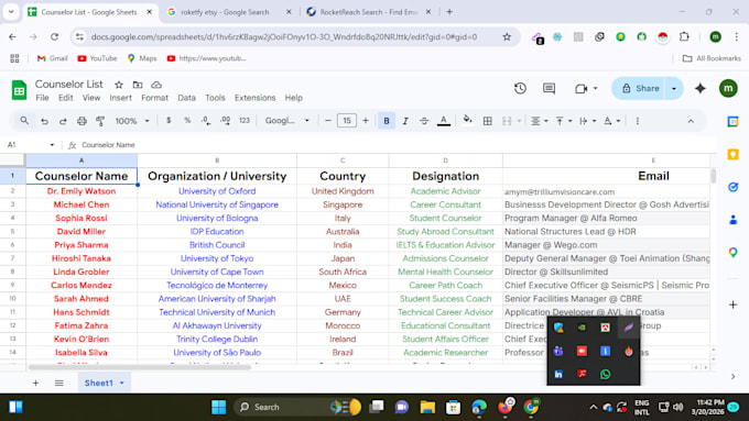 expert data entry and web research for business