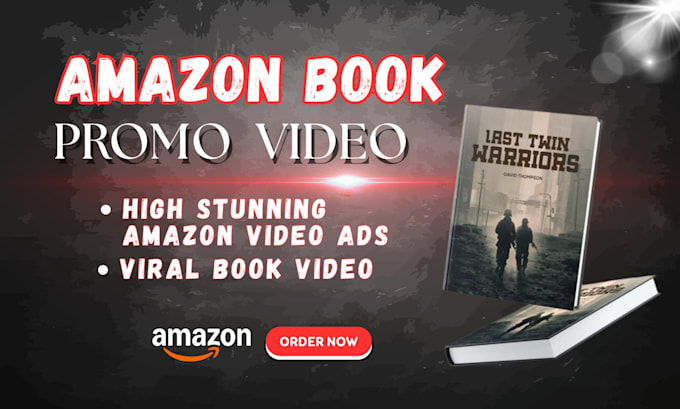 create amazon book promotional video, book trailer for promotion