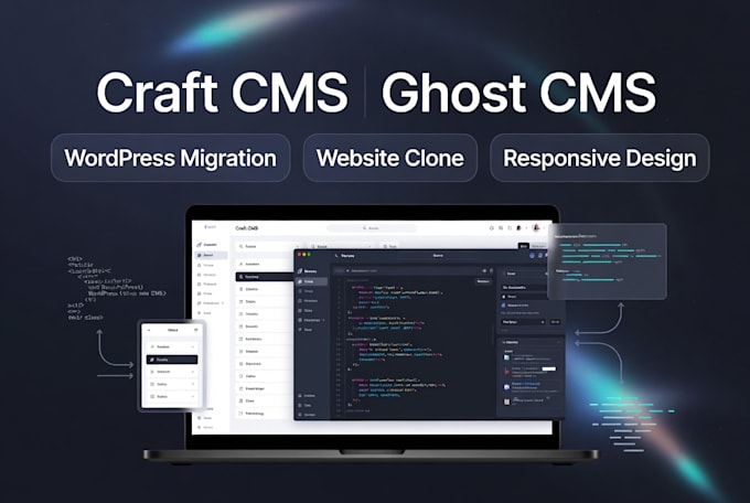 design craft cms, ghost cms website, clone and migrate wordpress