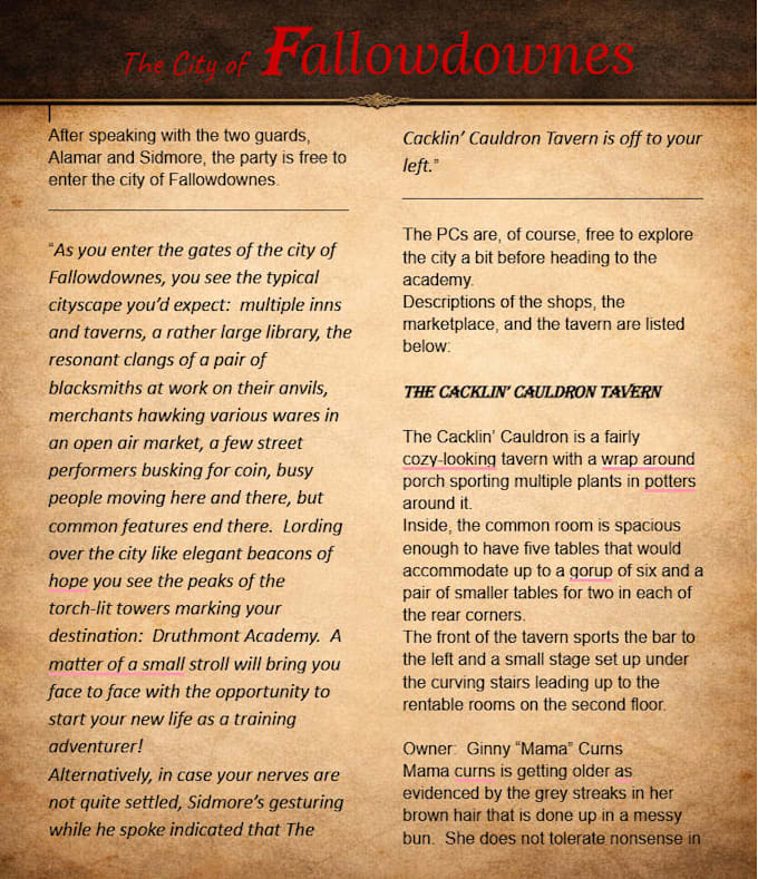 write your next great dnd one shot or campaign