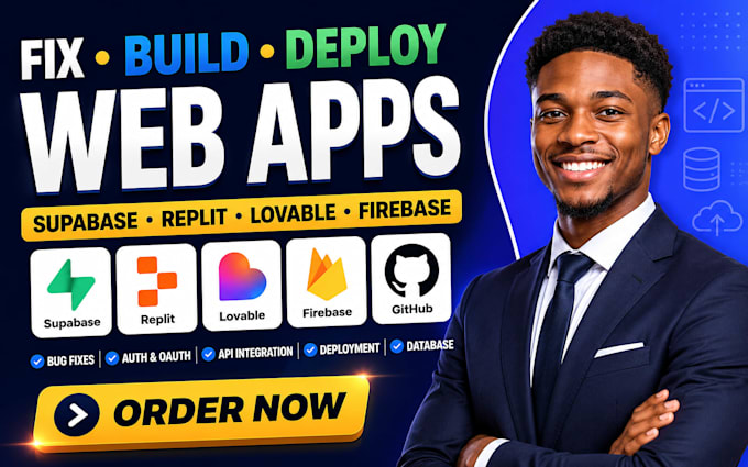 fix deploy build web app supabase replit bolt new lovable firebase oauth github