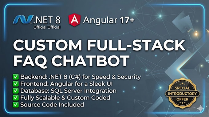 build a custom faq chatbot with net and angular for your business