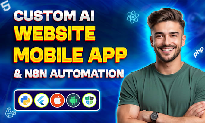 develop ai mobile app, ai chatbot, android ios app, ai agent and automation