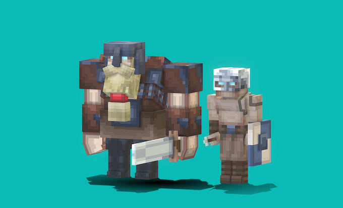 create minecraft mob models and animations in blockbench
