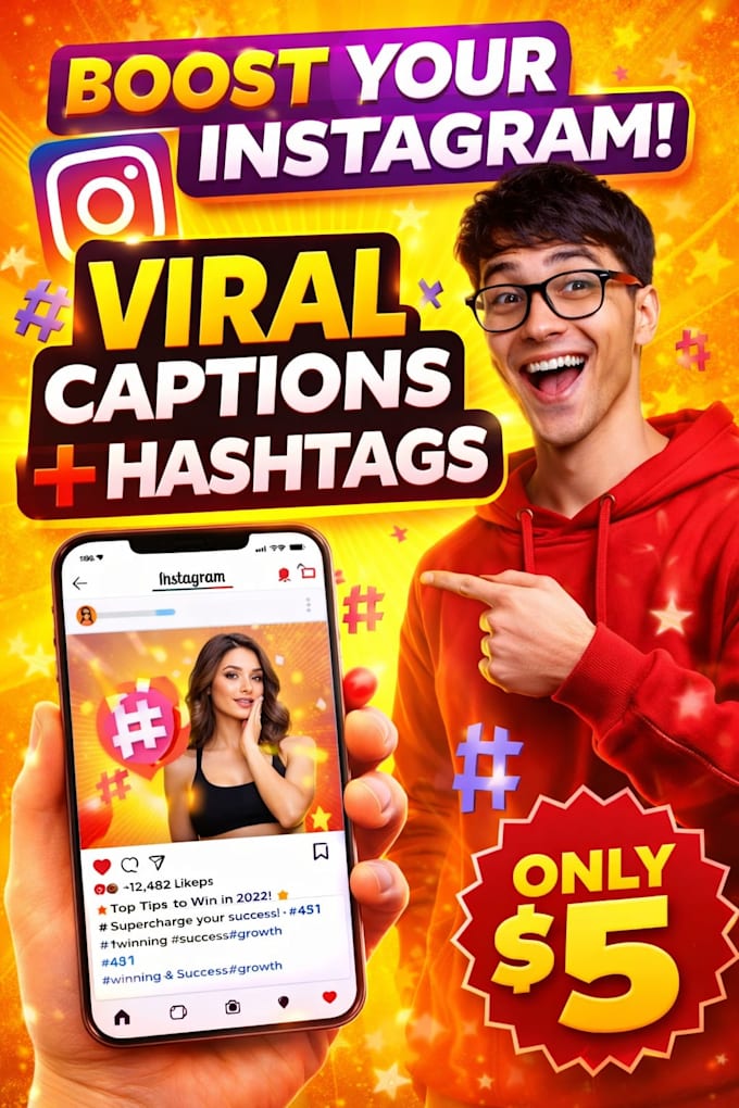 write viral instagram captions and reels captions with hashtags