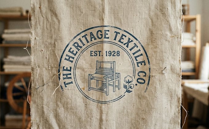 design a unique textile logo for your brand