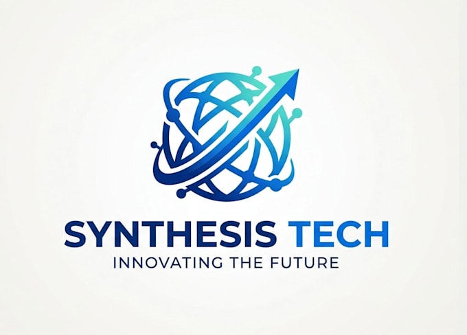 do technology cyber security tech IT company logo design